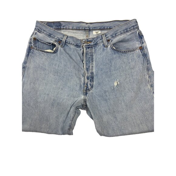 VTG Men's 501xx LEVI's, Button Fly, WPL, light blue Jeans Straight Leg W36/L34 - Picture 6 of 16